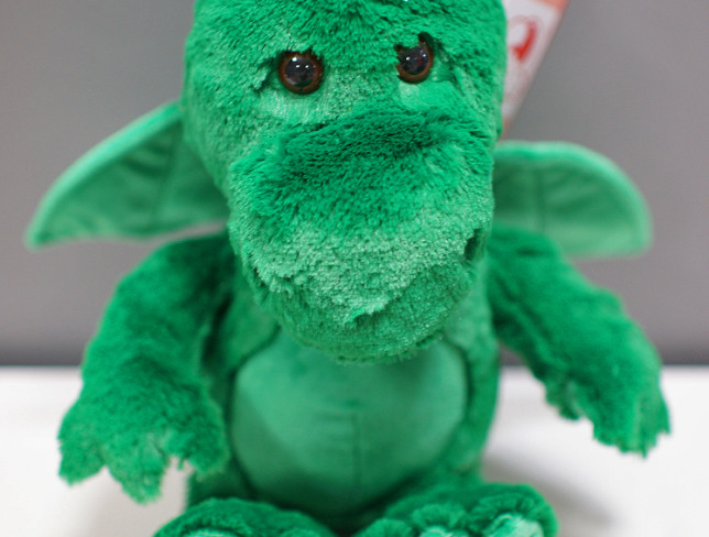 Dragon Louis verde h=35 cm foto